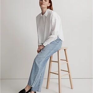 NWT Signature Poplin Hartfield Crop Shirt